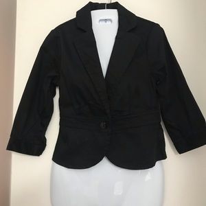3/4 length sleeve blazer